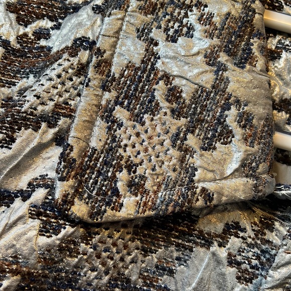 Vintage Metallic houndstooth Coat - Picture 2 of 8